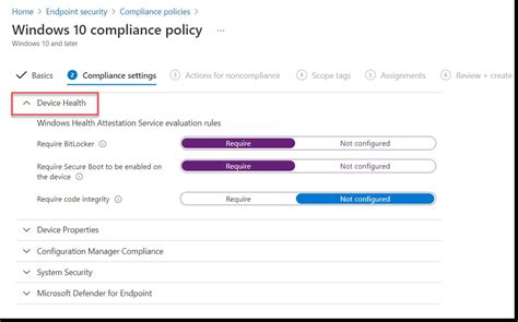 The device has 4 configuration policies - a WiFi policy , Device Restriction, Administrative Template, and an Update Policy. . Compliance policies have not been assigned to this device intune